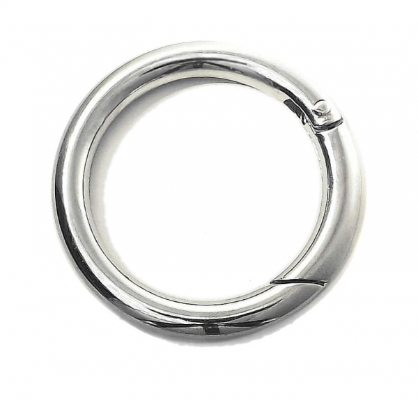 Karabiner rund, silber